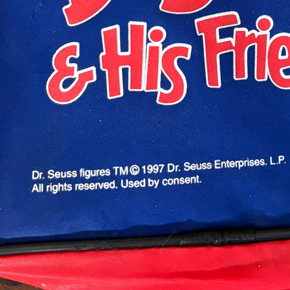 Vintage Dr.Seuss Vinyl Backpack 1997 - Picture 3 of 10